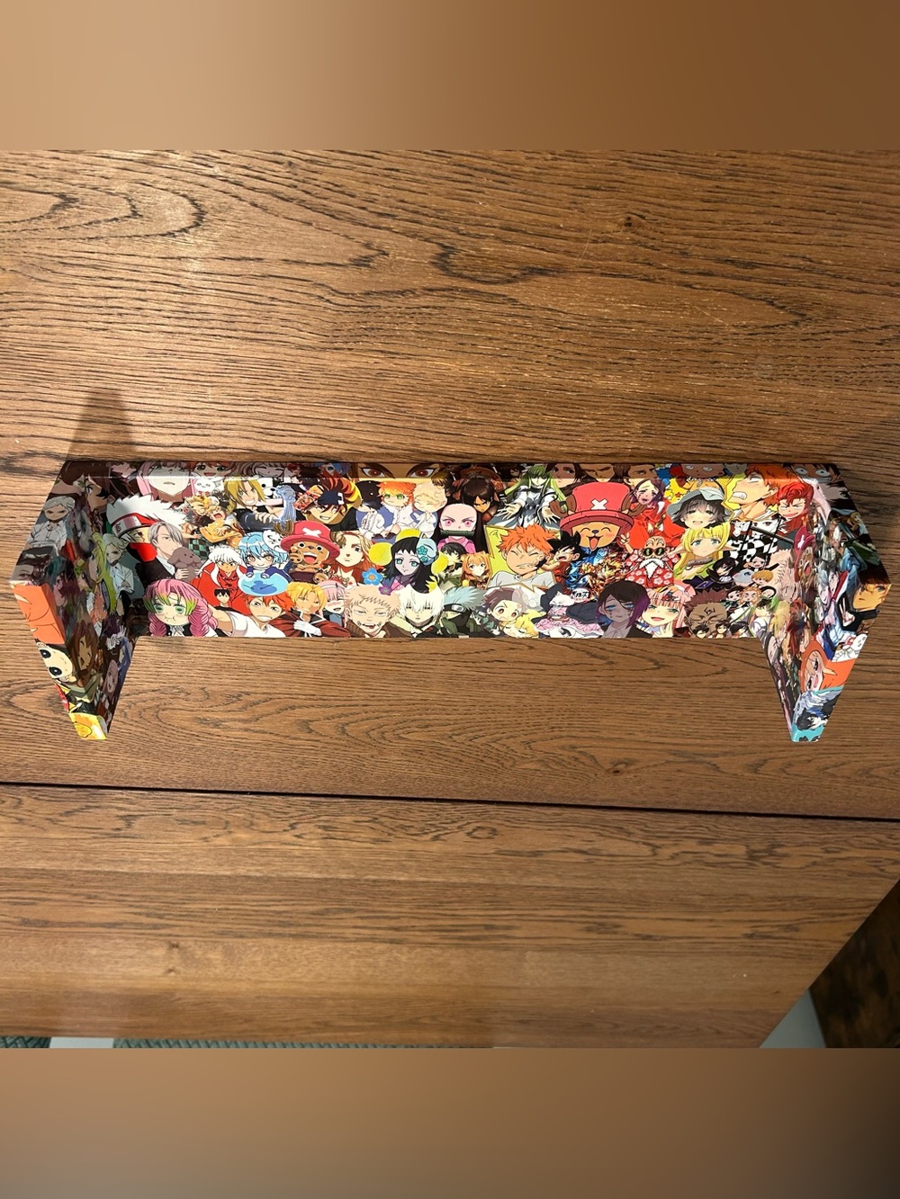 Handmade Anime Collage Shelf 16.75 in Floating Wall Shelf Decor Display